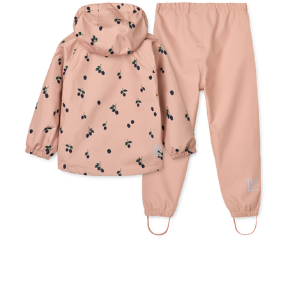 LIEWOOD - PEDIA RAINWEAR SET - BERRY/PALE TUSCANY