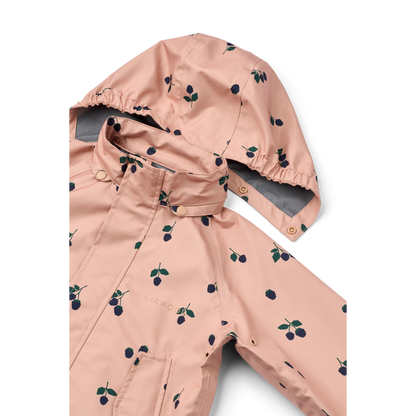 LIEWOOD - PEDIA RAINWEAR SET - BERRY/PALE TUSCANY