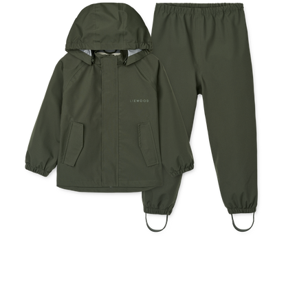LIEWOOD - PEDIA RAINWEAR SET - HUNTER GREEN