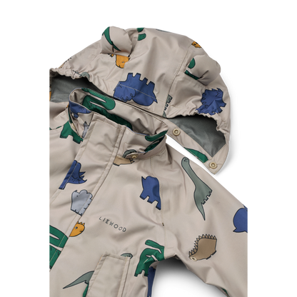 LIEWOOD - MANU RAINWEAR SET - DINOSAURS / MIST