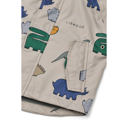 LIEWOOD - MANU RAINWEAR SET - DINOSAURS / MIST