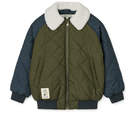 LIEWOOD - MIRA JACKET - NAVY/ARMY BROWN