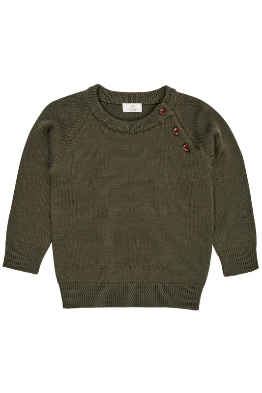 Copenhagen Colors Merino Classic Pullover Waldgrün