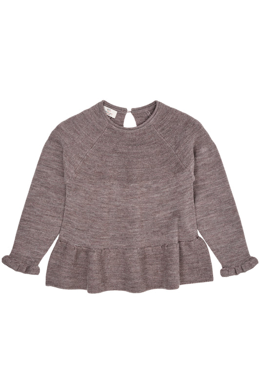 Copenhagen Colors Merino Knit blouse With Frill