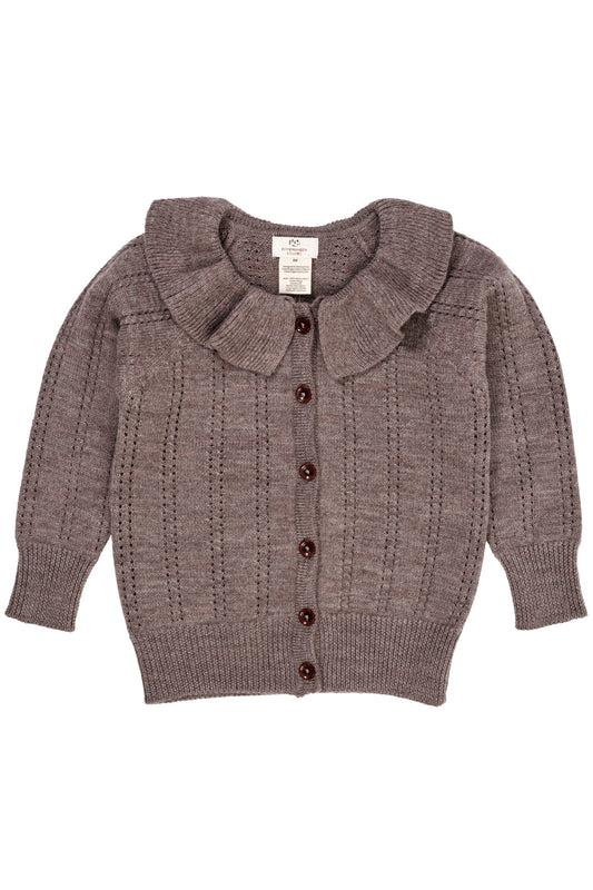 Copenhagen Colors Merino Pattern Cardigan With Collar