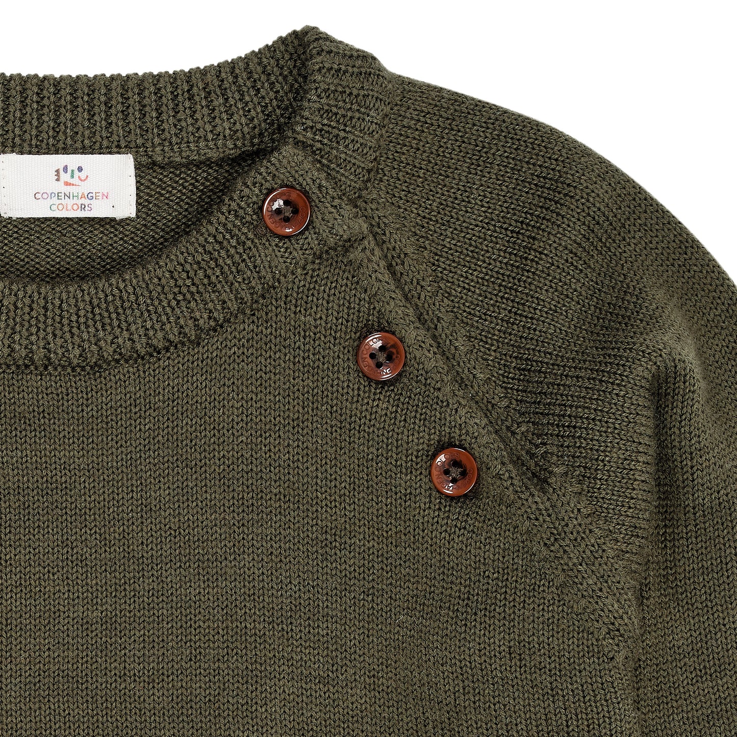 Copenhagen Colors Merino Classic Pullover Waldgrün