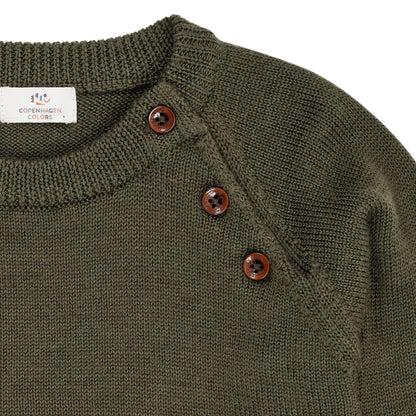 Copenhagen Colors Merino Classic Pullover Forrest Green