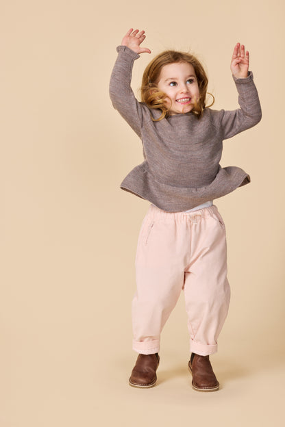 Copenhagen Colors Merino Knit blouse With Frill