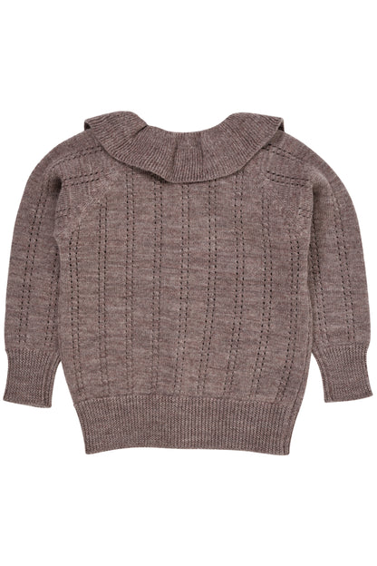 Copenhagen Colors Merino Pattern Cardigan With Collar