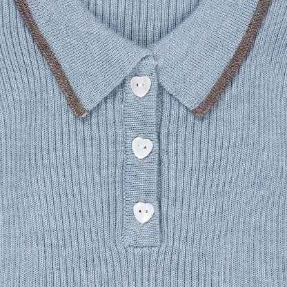 COPENHAGEN COLORS Merino Polo Dress