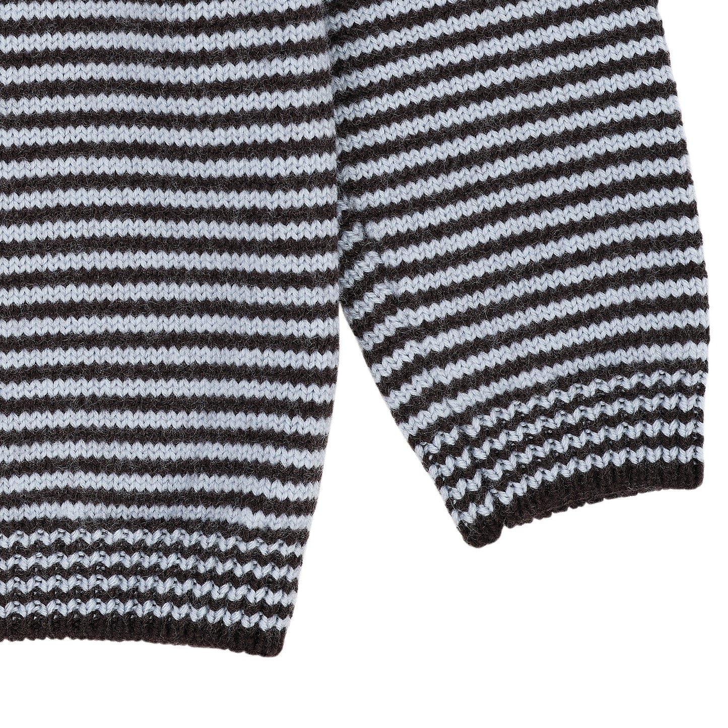 COPENHAGEN COLORS Merino Streifenbluse mit Kragen