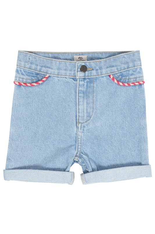 Copenhagen Colors Organic Denim Shorts W. Rope Deco