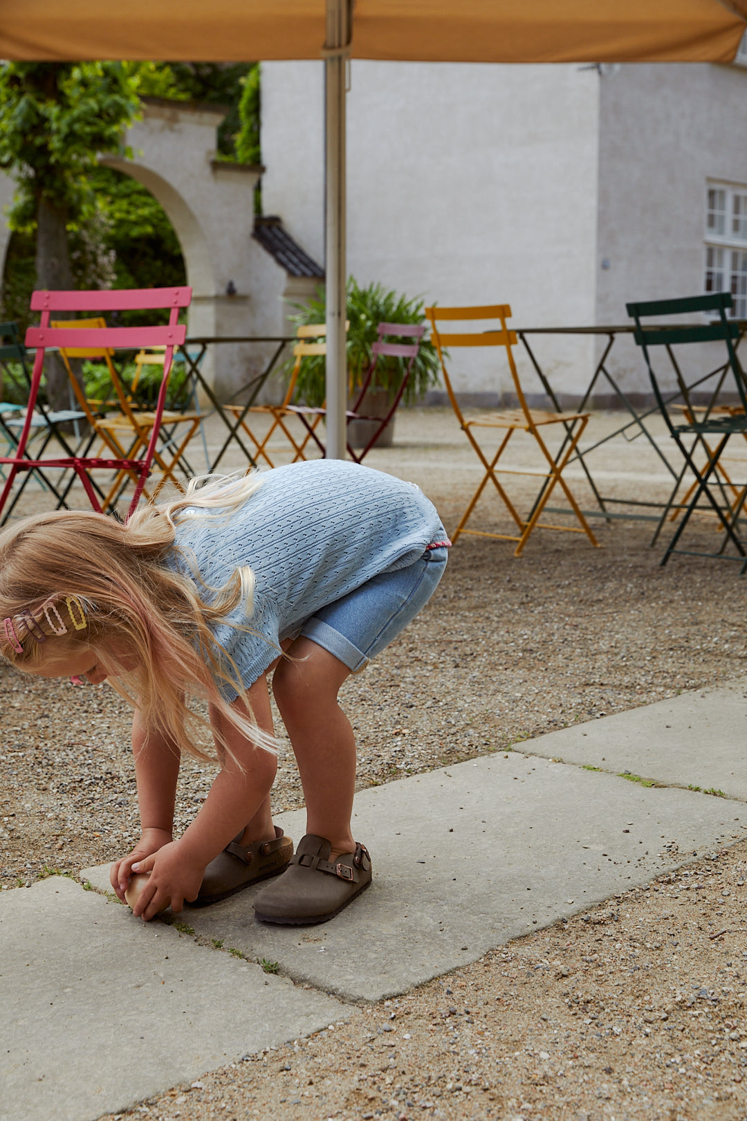 Copenhagen Colors Organic Denim Shorts W. Rope Deco