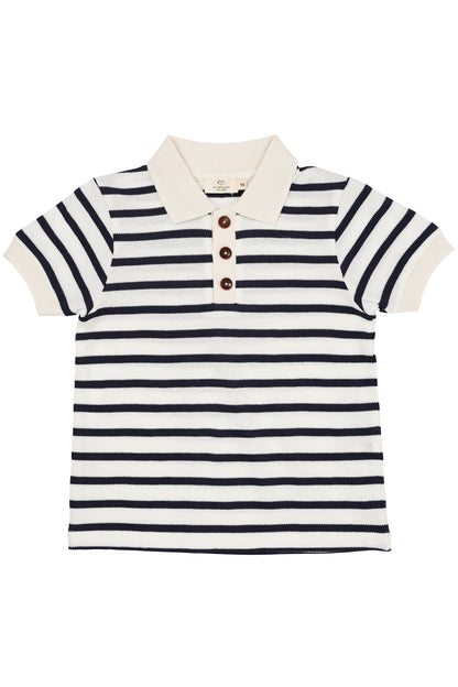 Copenhagen Colors Pique Stripe Polo Shirt SS