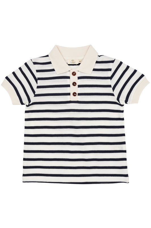 Copenhagen Colors Pique Stripe Polo Shirt SS