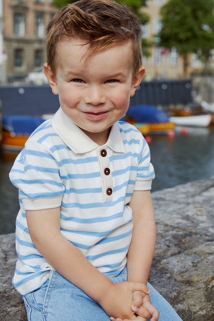 Copenhagen Colors Pique Striped Polo Shirt SS