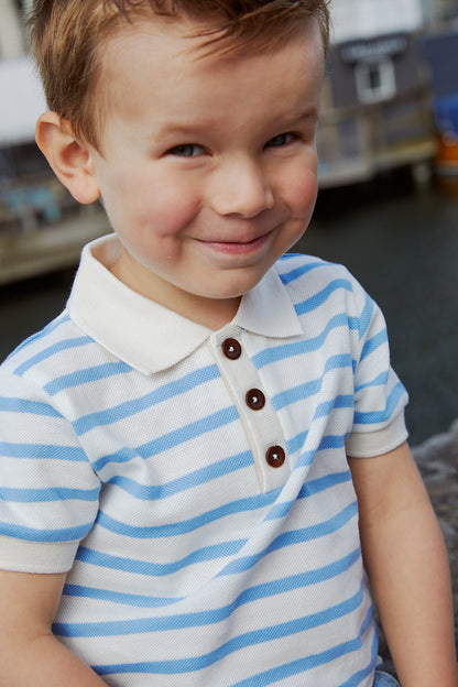 Copenhagen Colors Pique Striped Polo Shirt SS