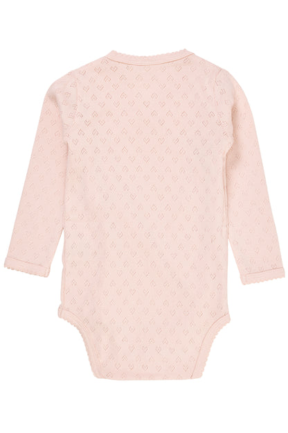 Copenhagen Colors Pointelle Heart Crossover Body LS