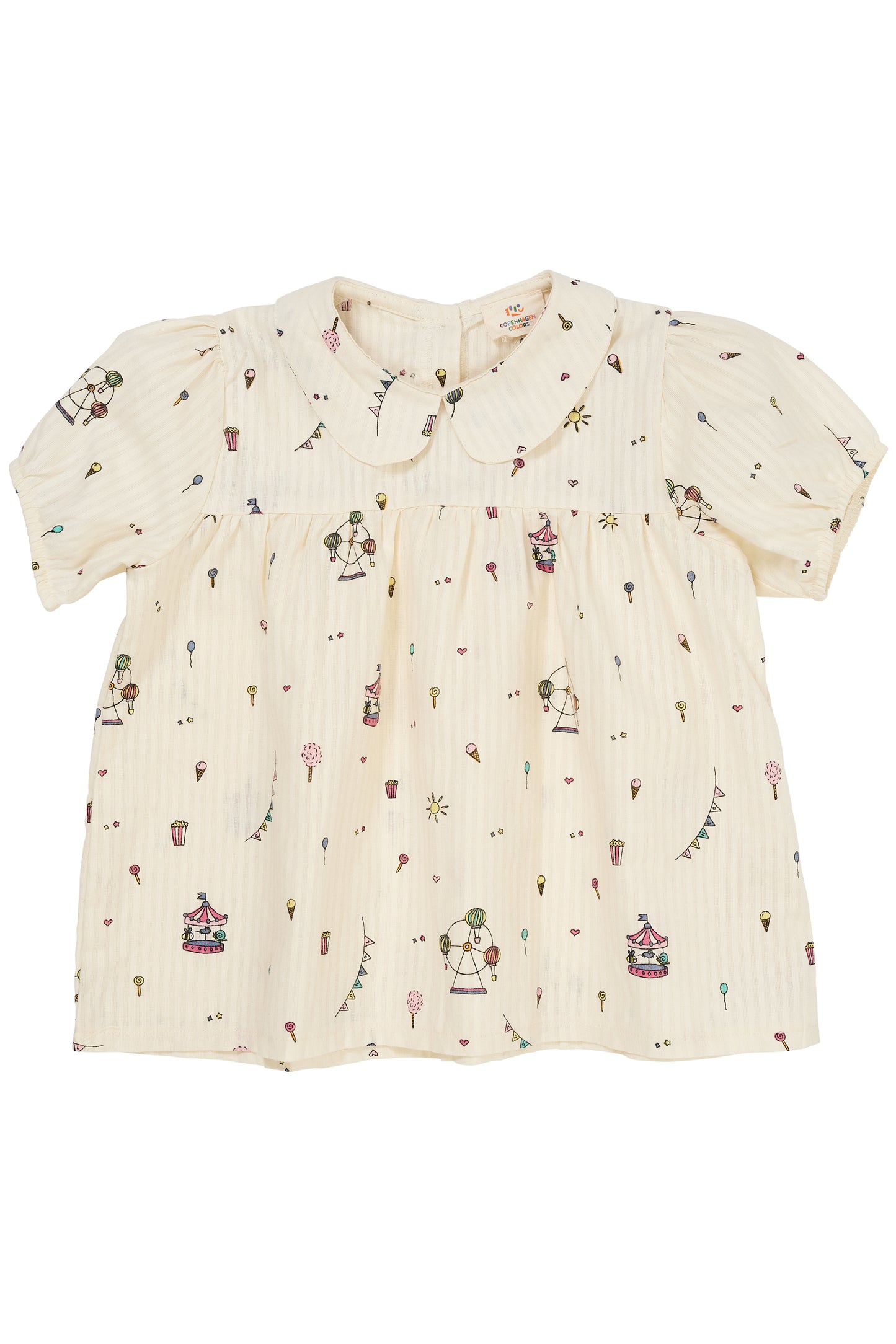 Copenhagen Colors Printed Blouse W. Collar Tivoli print