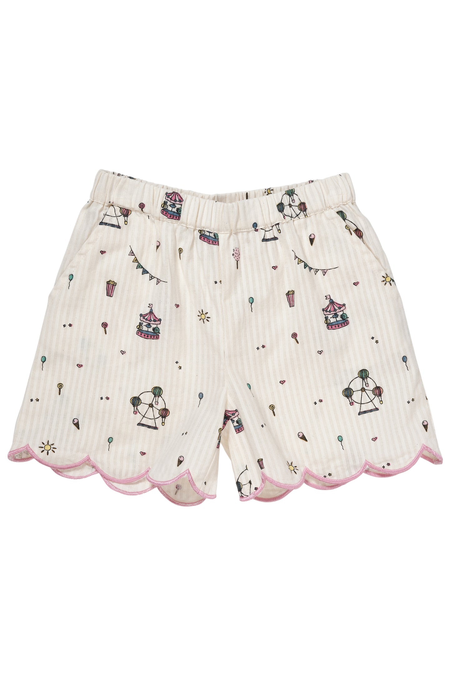 Copenhagen Colors Printed Shorts W. Deco Edge