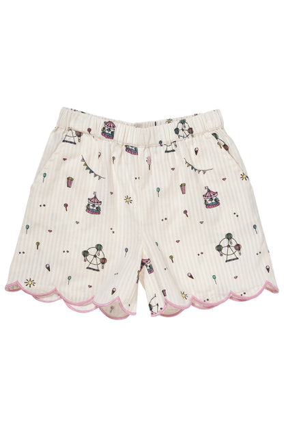 Copenhagen Colors Printed Shorts W. Deco Edge