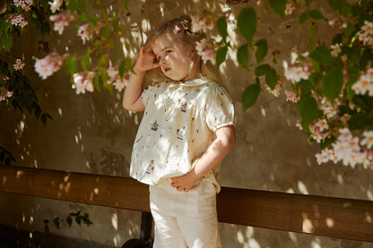 Copenhagen Colors Printed Blouse W. Collar Tivoli print