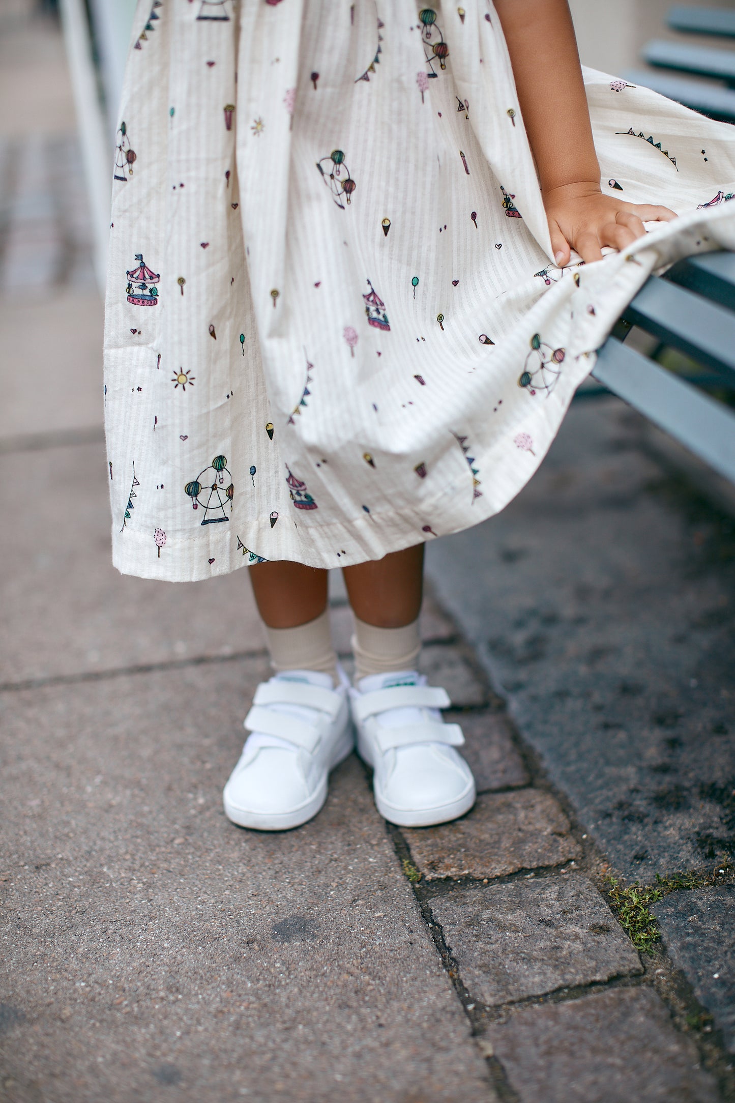 Copenhagen Colors Printed Dress W. Ruffle Sleeves Tivoli Print