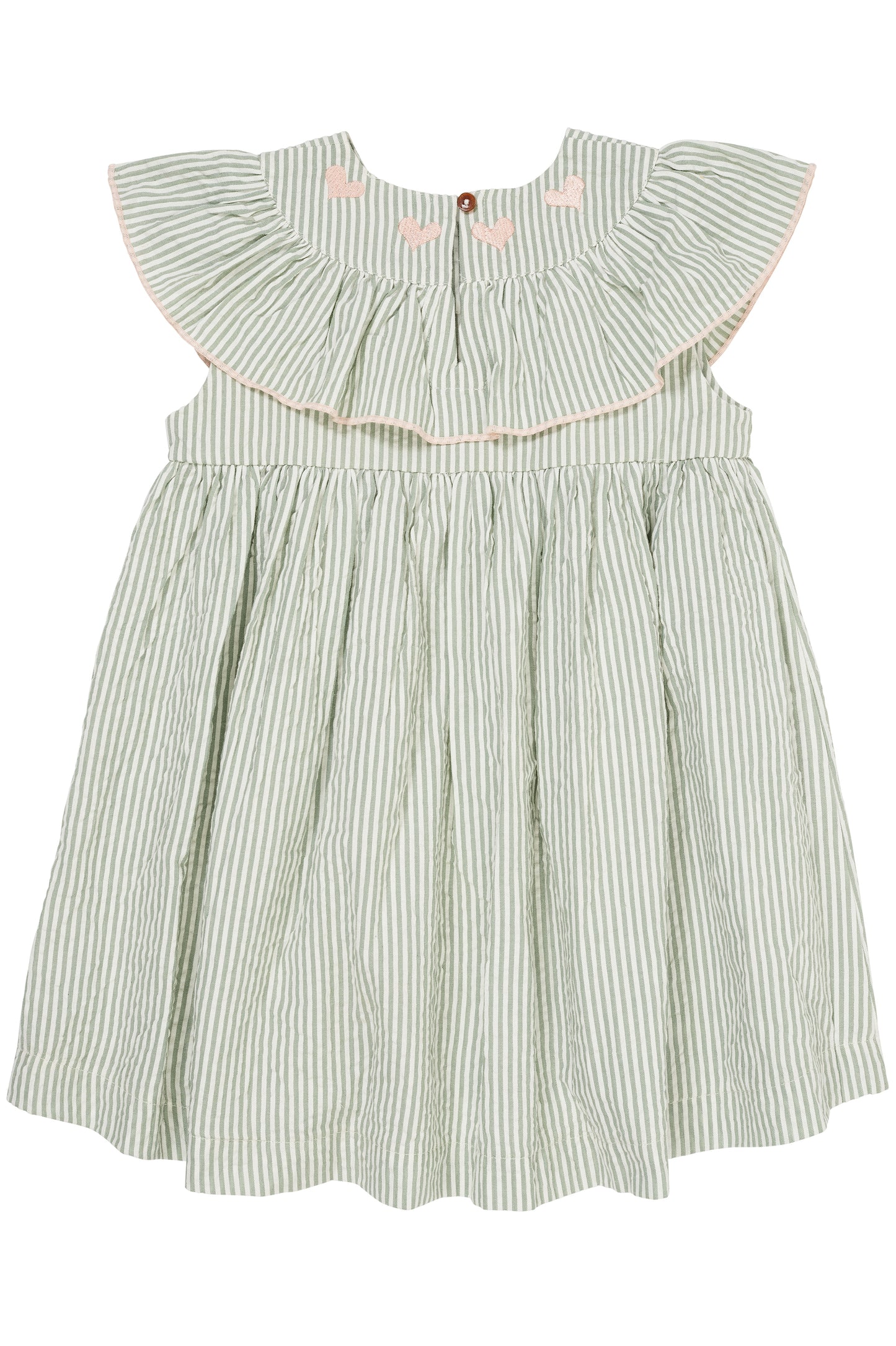 Copenhagen Colors Seersucker Dress W. Heart