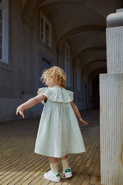 Copenhagen Colors Seersucker Dress W. Heart
