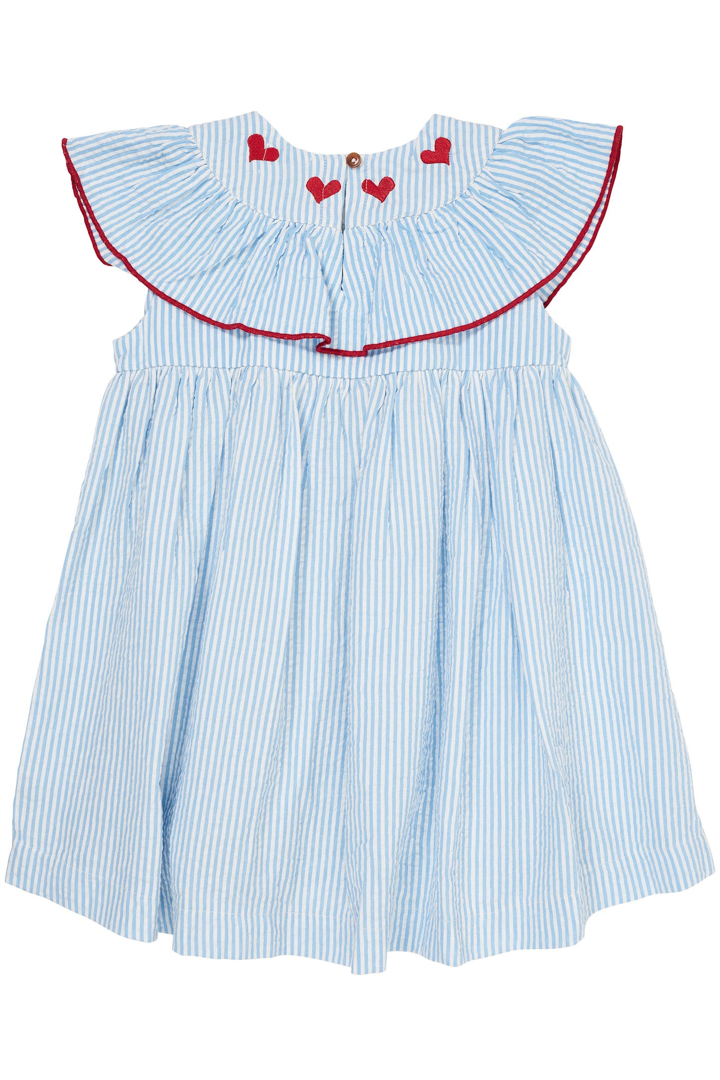 Copenhagen Colors Seersucker Dress W. Heart