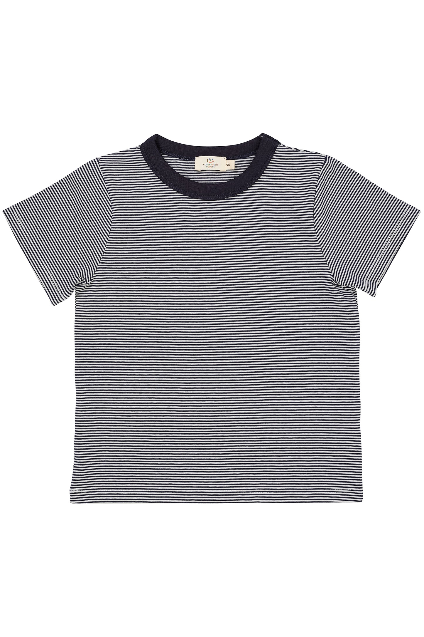 Copenhagen Colors Striped T-Shirt W. Contrast Neck