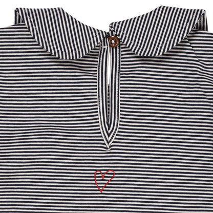 Copenhagen Colors Striped Blouse W. Collar LS