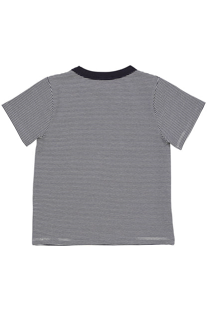 Copenhagen Colors Striped T-Shirt W. Contrast Neck