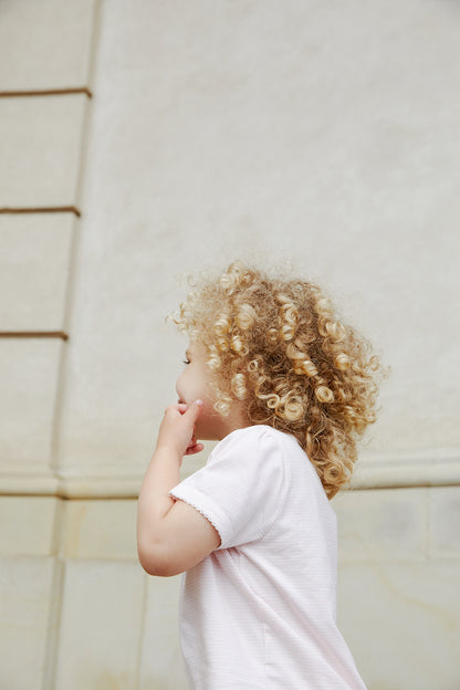 Copenhagen Colors Striped T-shirt W. Ruffle Sleeves