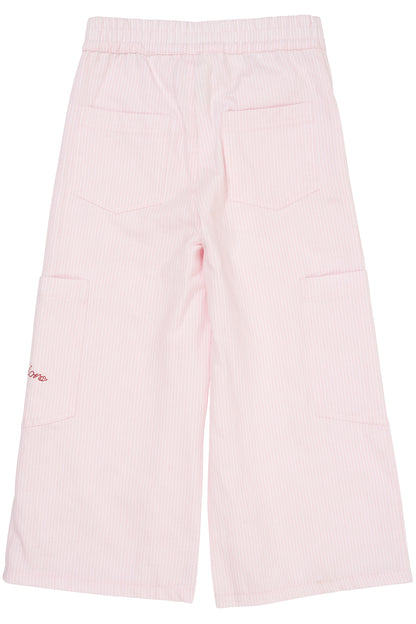 Copenhagen Colors Striped Wide Pants W. Pockets