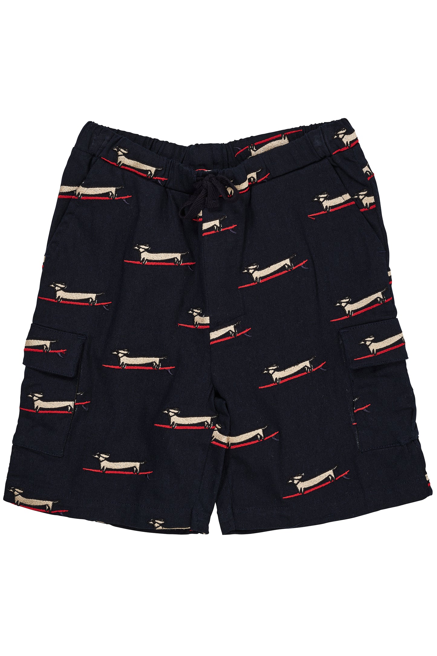 Copenhagen Colors Twill Shorts W. Pockets & Embroidery