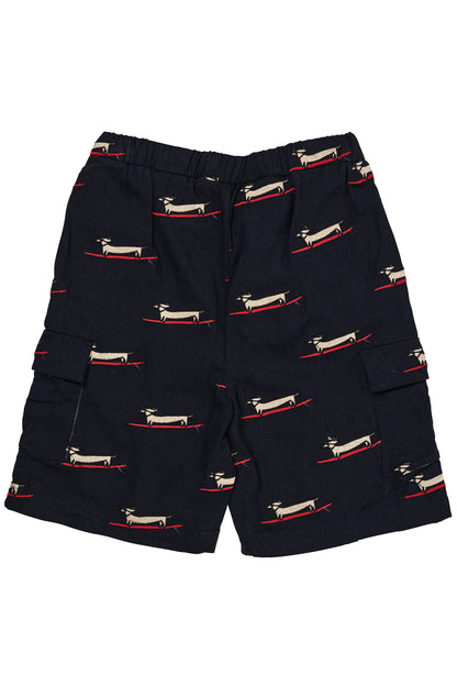 Copenhagen Colors Twill Shorts W. Pockets & Embroidery