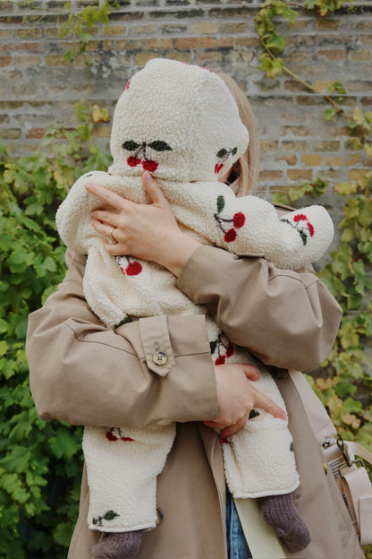 KONGES SLØJD - JODY TEDDY ONESIE - MA GRANDE CERISE