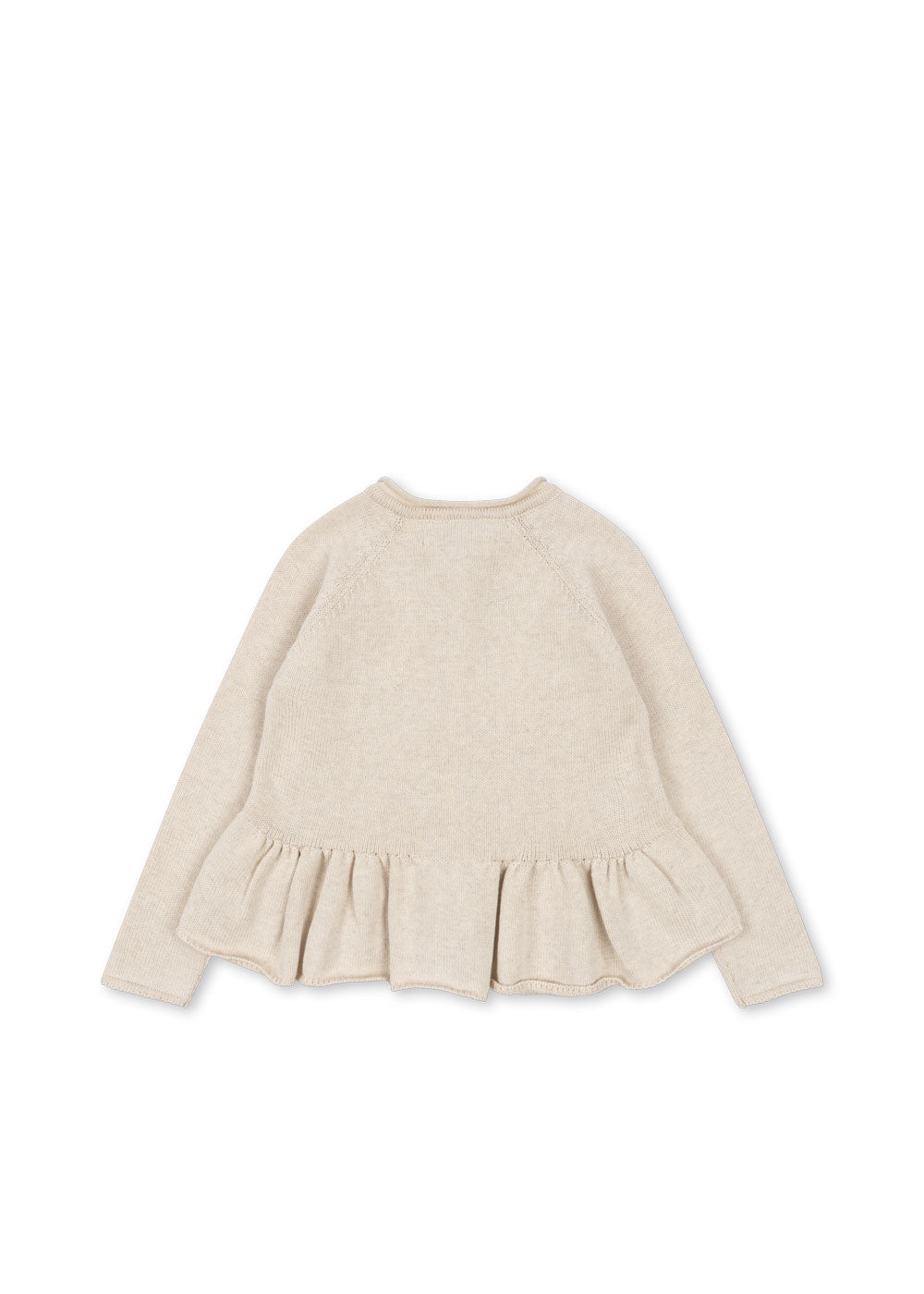 Konges sløjd Cabby Frill Cardigan Off White Melange