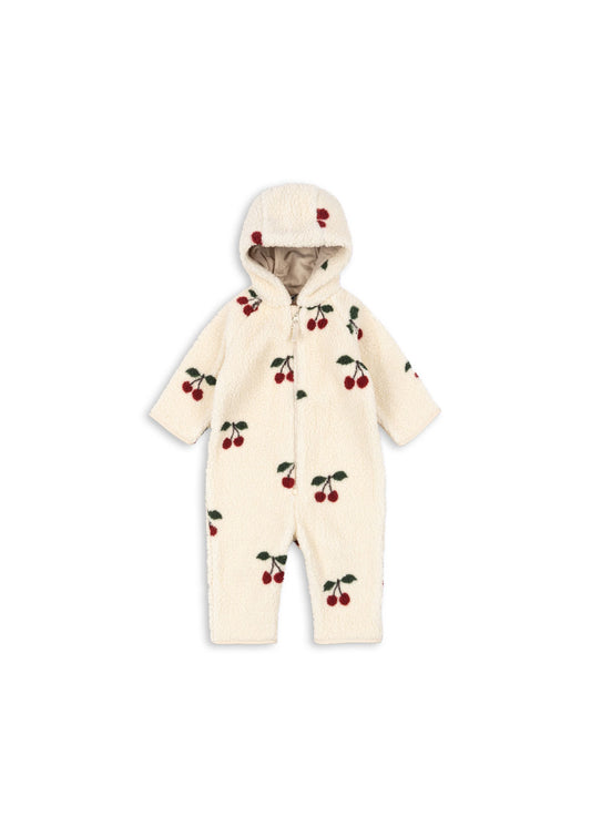 KONGES SLØJD - JODY TEDDY ONESIE - MA GRANDE CERISE